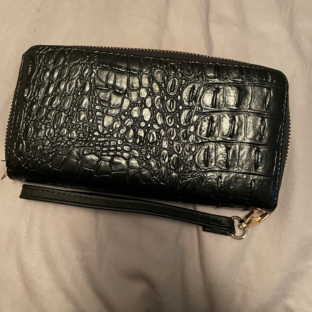 Black leather wallet